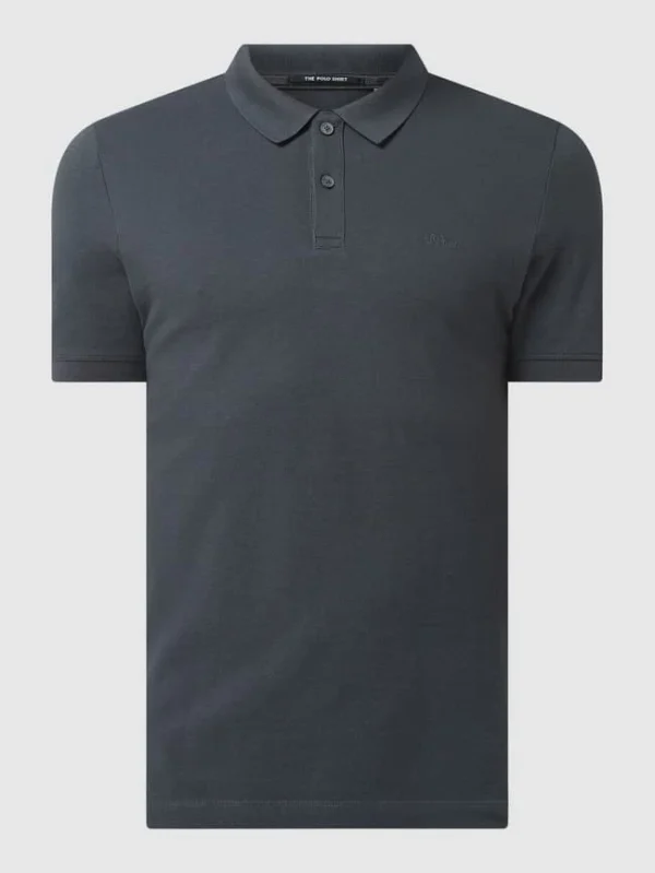 Blitzangebot ? S.Oliver RED LABEL Regular Fit Poloshirt Aus Baumwolle – Anthrazit ? 3